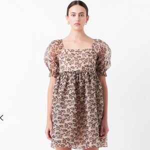 Endless Rose Leopard Print Mini Dress